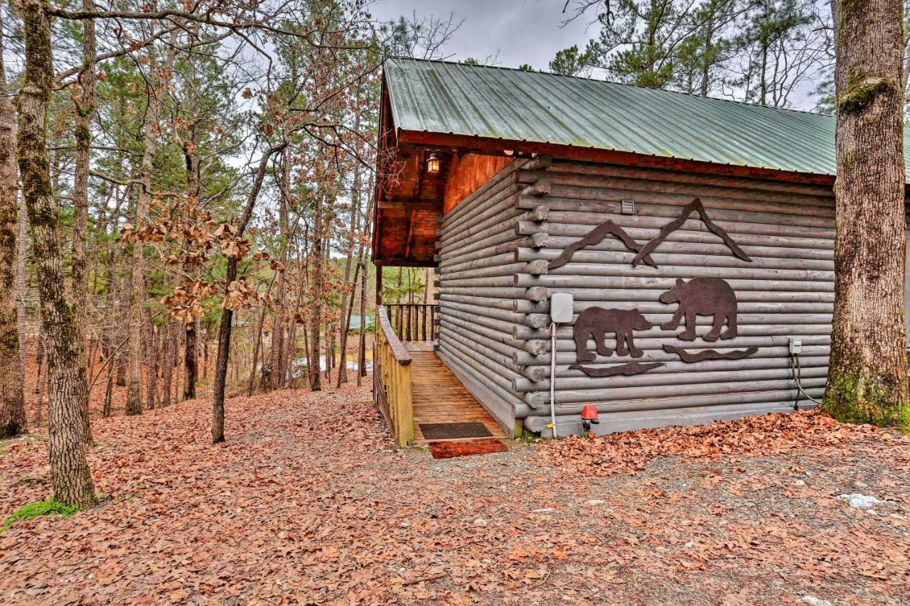 Broken Bow Log Cabin With Fire Pit, Pond, And Deck! Exteriör bild