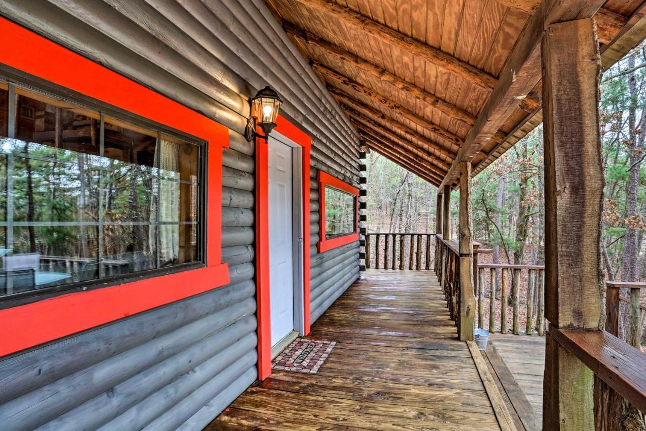 Broken Bow Log Cabin With Fire Pit, Pond, And Deck! Exteriör bild
